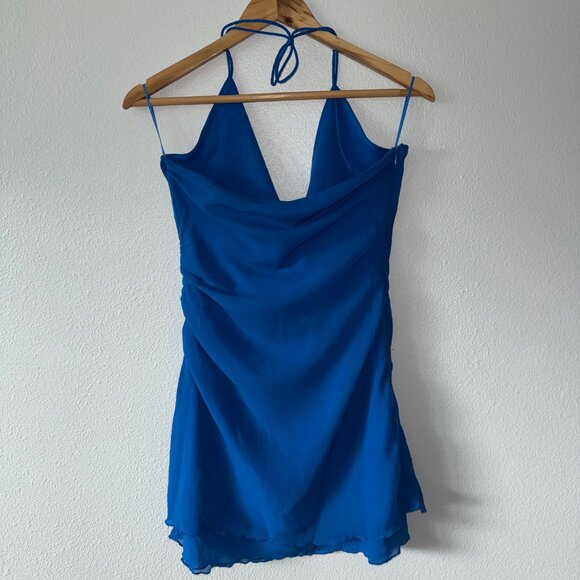 NWT Princess Polly Jacob‎ Flirty Mini Dress Blue Size 6 - Picture 8 of 11